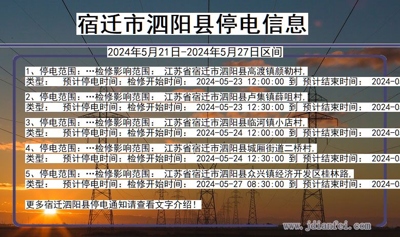 贛榆最新停電通知及信息更新